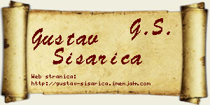 Gustav Šišarica vizit kartica